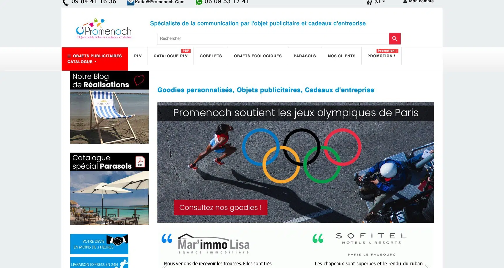 Promenoch, objets publicitaires personnalisés