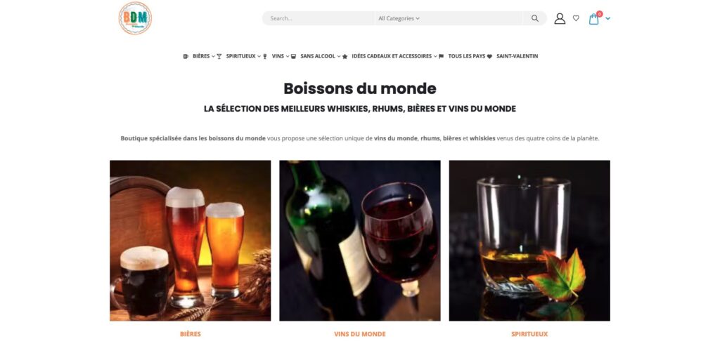 Découvrez Boissons du Monde, une sélection unique de Whiskys, rhums, bières et vins du monde