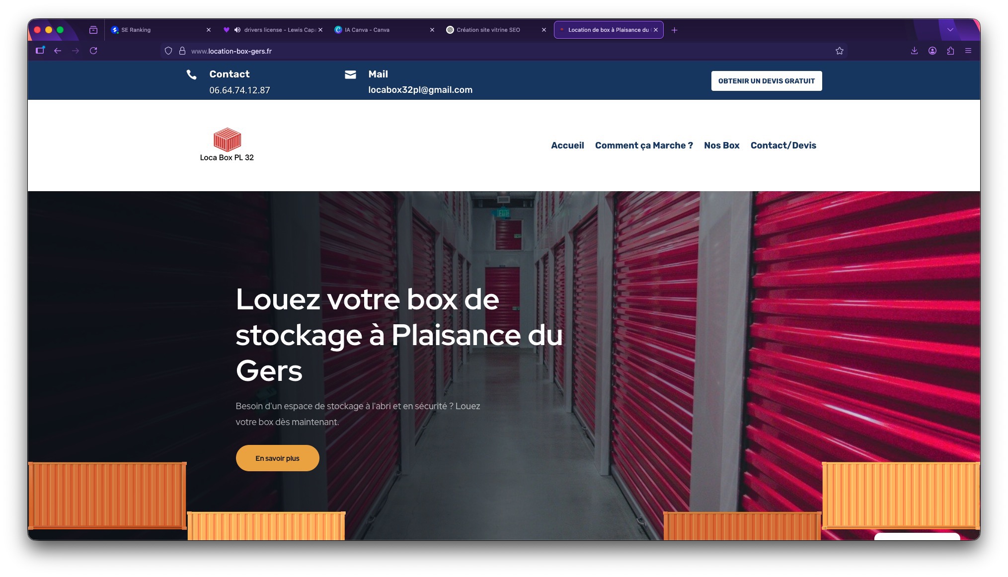 Loca Box PL 32 - location de box dans le Gers