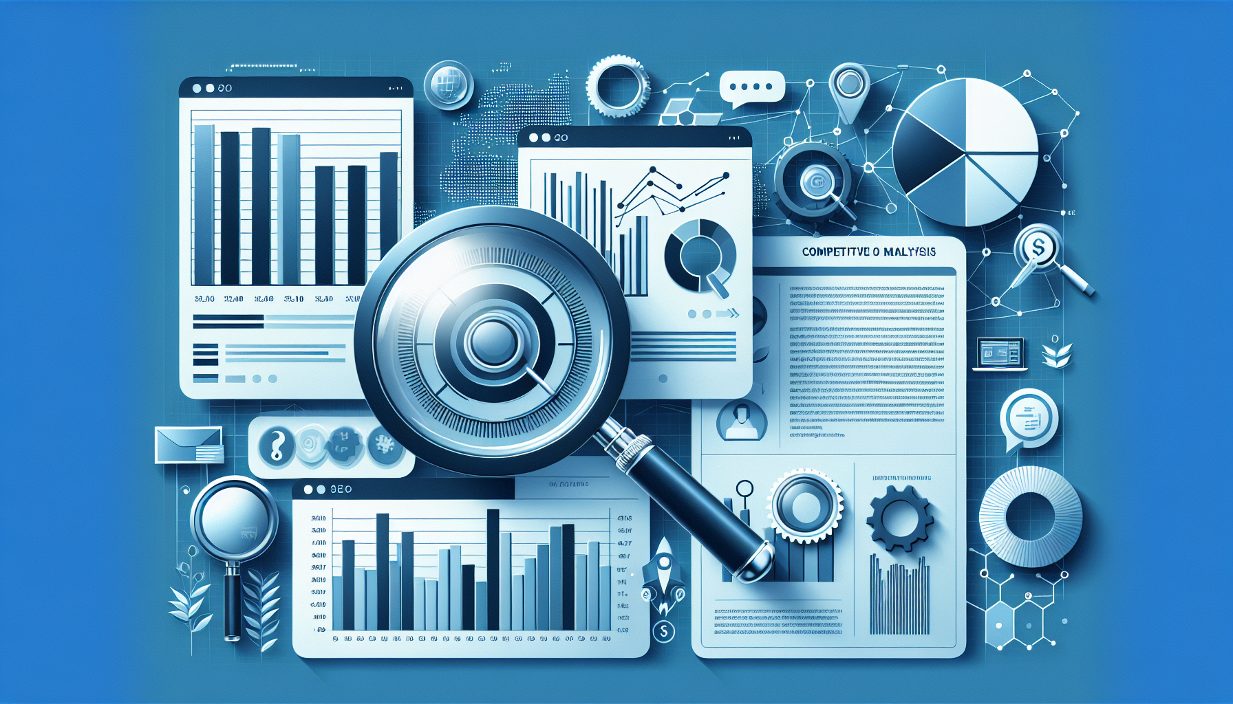Image générée par DALL-E pour : Analyse Concurrentielle SEO : Optimisez Votre Stratégie Analyse Concurrentielle SEO : Optimisez Votre Stratégie