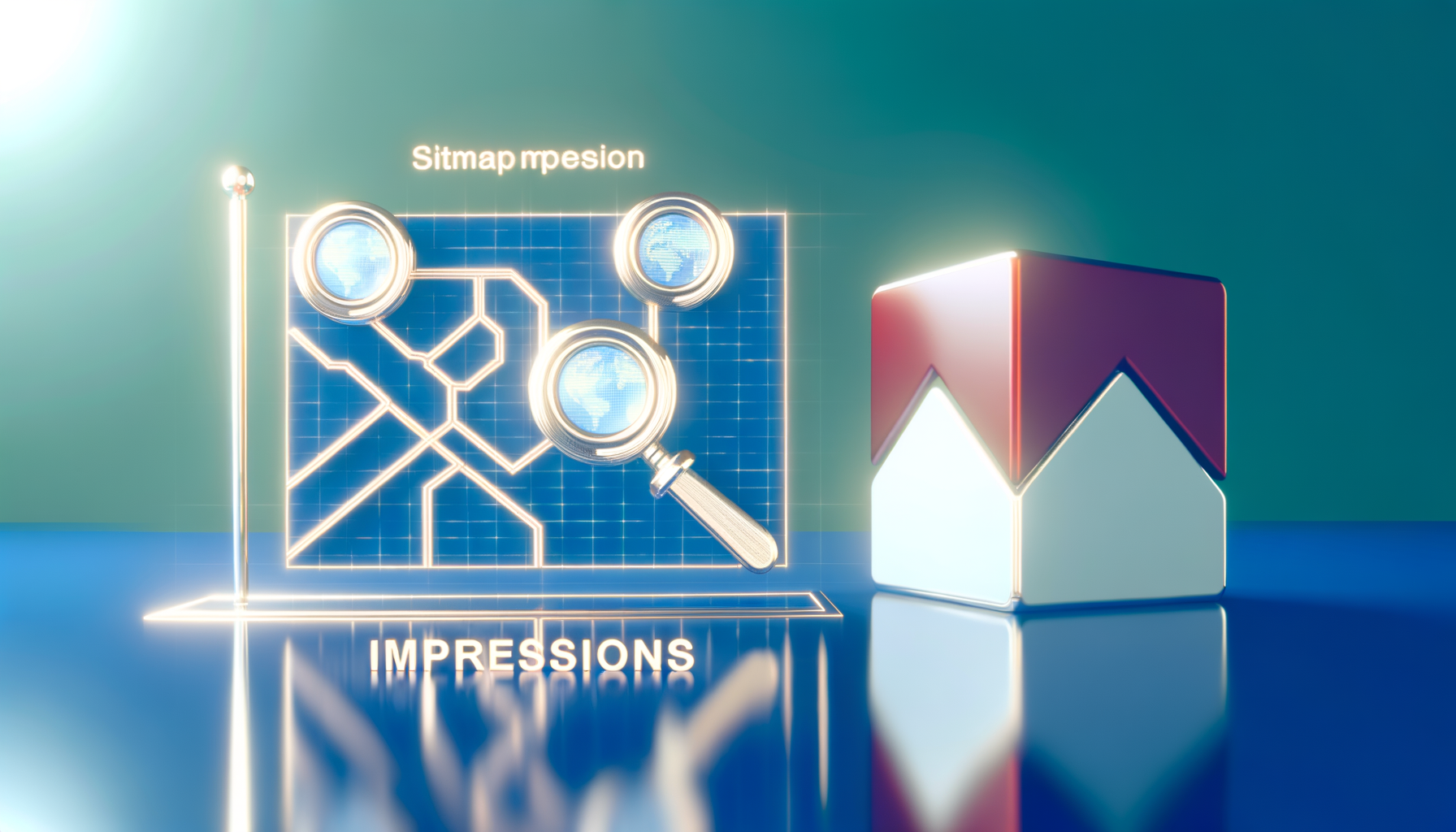 Image générée par DALL-E pour : Sitemap et Impressions : Le Duo Gagnant du SEO 2024 Sitemap et Impressions : Le Duo Gagnant du SEO 2024