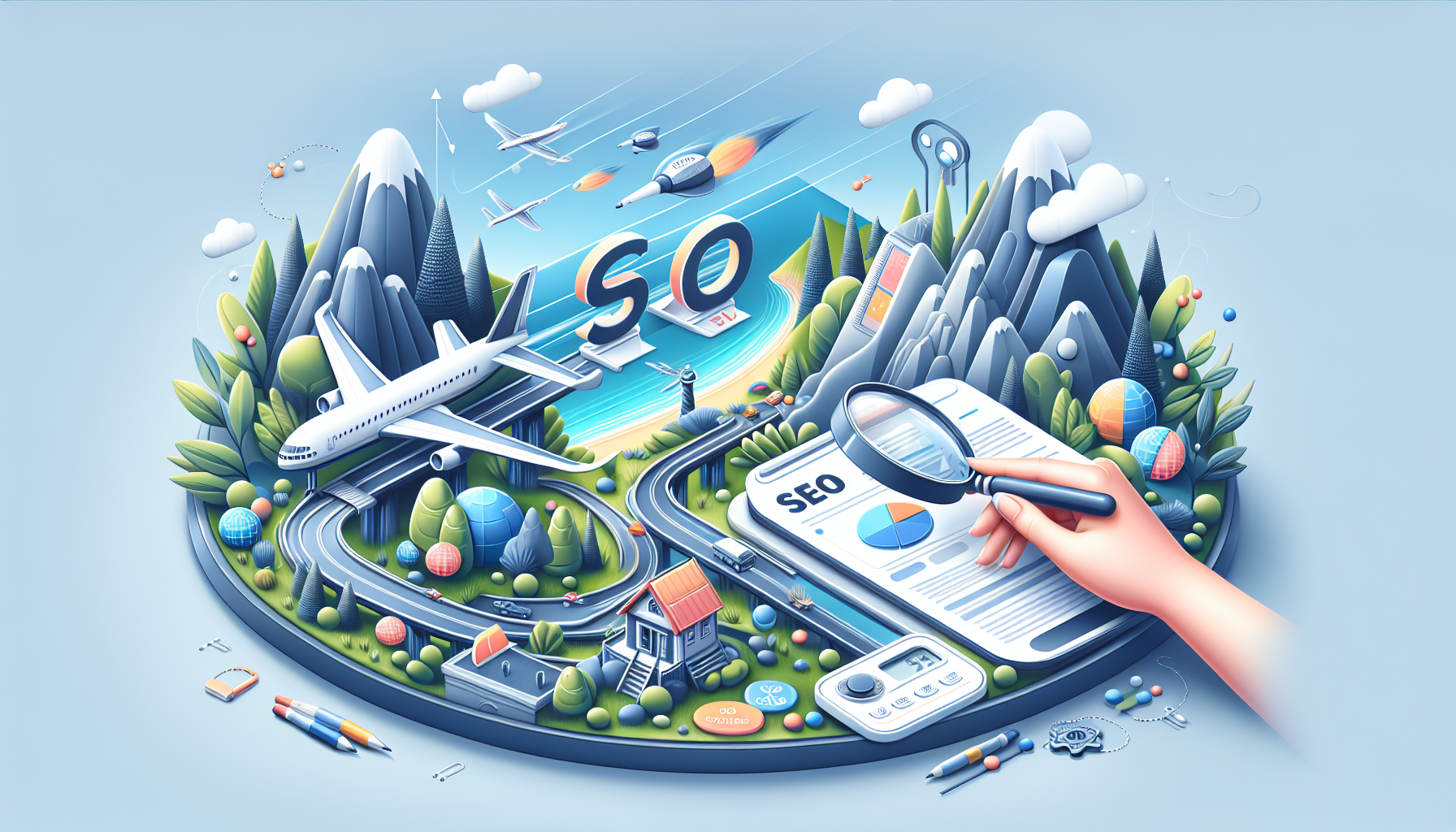 Image générée par DALL-E pour : Seo ou sea : comment choisir pour votre petite entreprise ? Seo ou sea : comment choisir pour votre petite entreprise ?