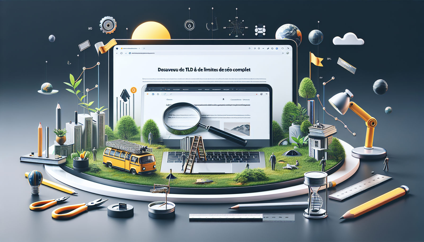Image générée par DALL-E pour : Désaveu de tld et limites de crawl : guide seo complet Désaveu de tld et limites de crawl : guide seo complet
