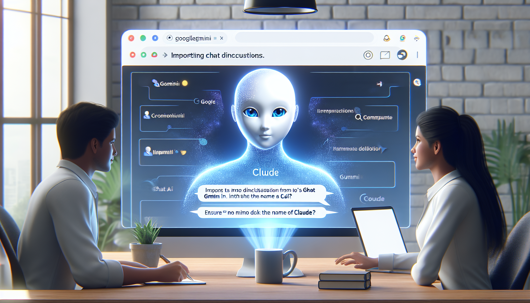 Google Gemini import conversations ChatGPT Claude AI interface migration données IA
