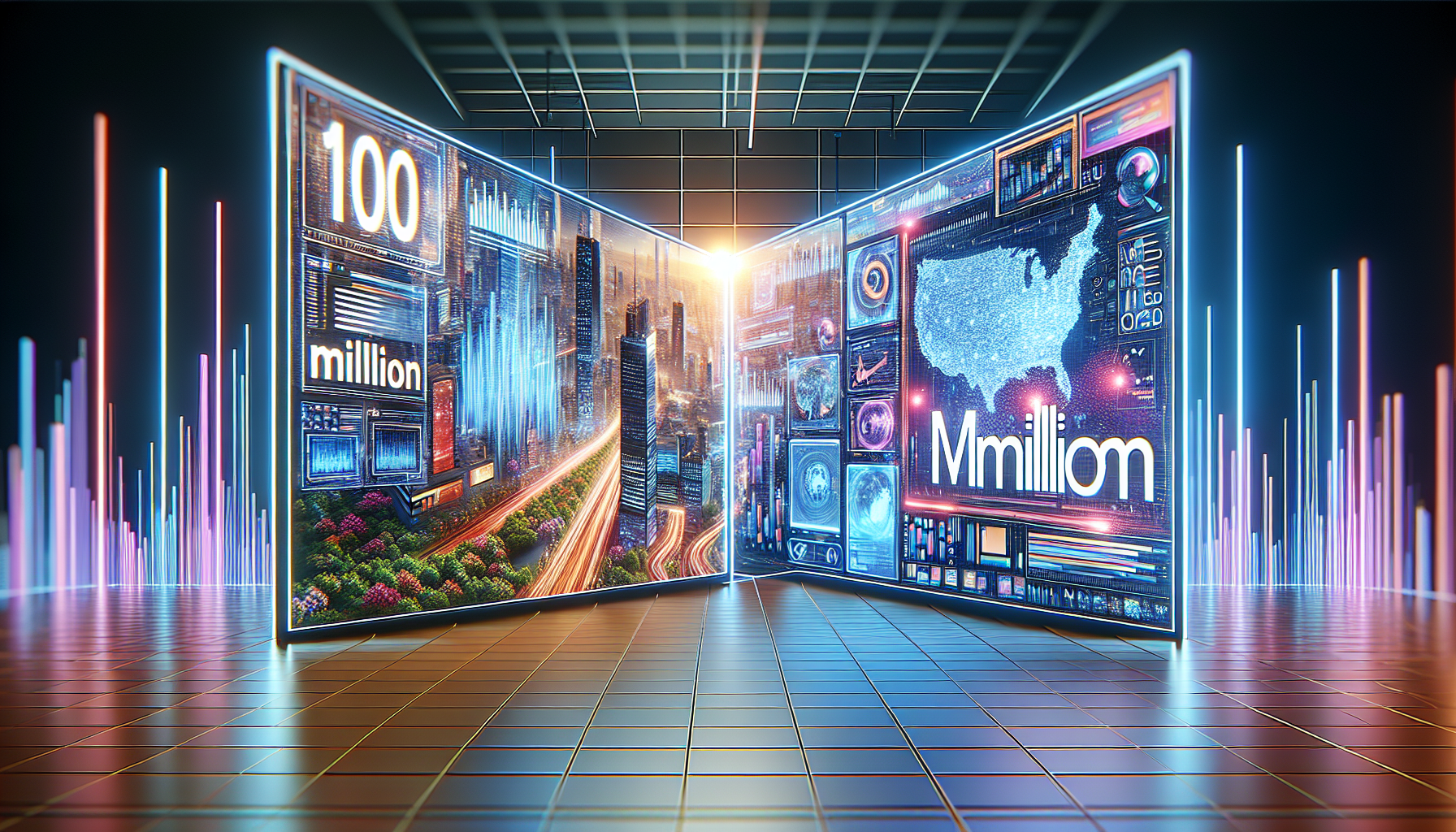 Image générée par DALL-E pour : Chatgpt et la publicité : openai vise 100m$ de revenus ChatGPT publicité OpenAI stratégie revenus 100 millions dollars monétisation intelligence artificielle