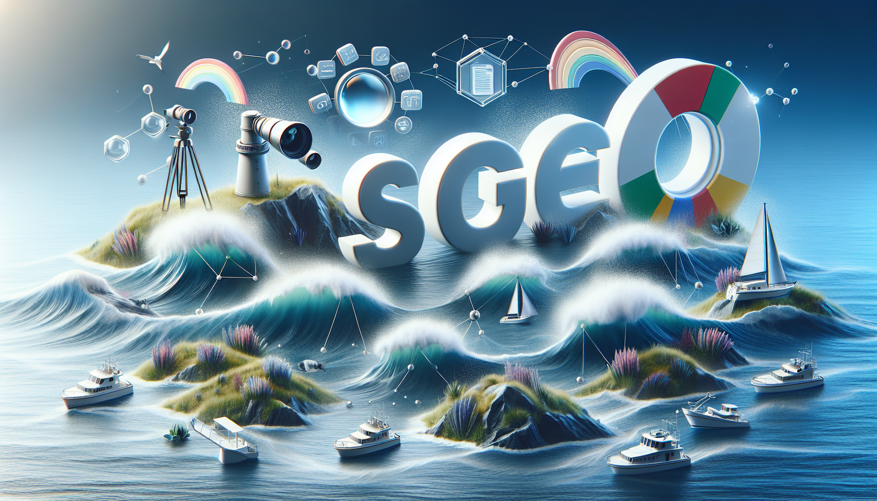 Image générée par DALL-E pour : Seo ou sea : comment être vraiment visible sur google ? Stratégie SEO ou SEA pour être visible sur Google et maximiser son référencement en 2026