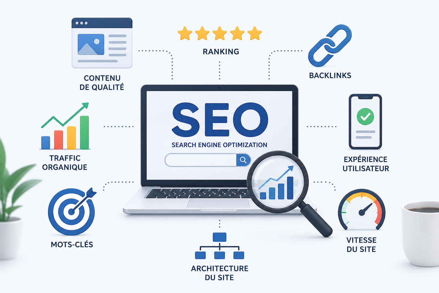 Référencement naturel à la buisse : seo & geo pour entreprises