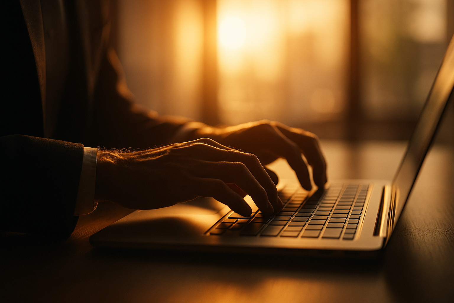 Intelligence artificielle et rédaction de blog SEO, ordinateur avec texte généré par IA sur écran