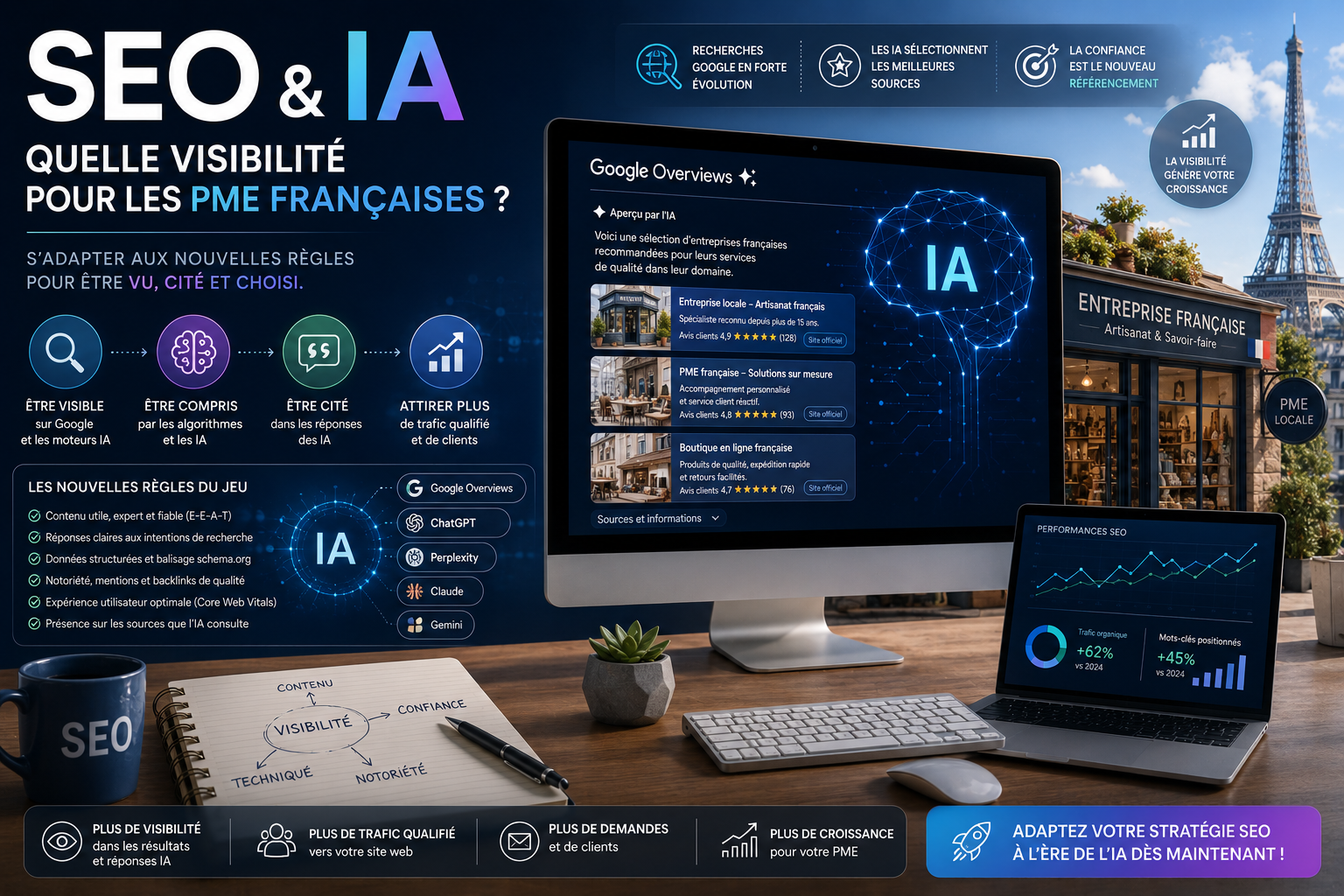 Seo et ia : quelle visibilité pour les pme françaises ?